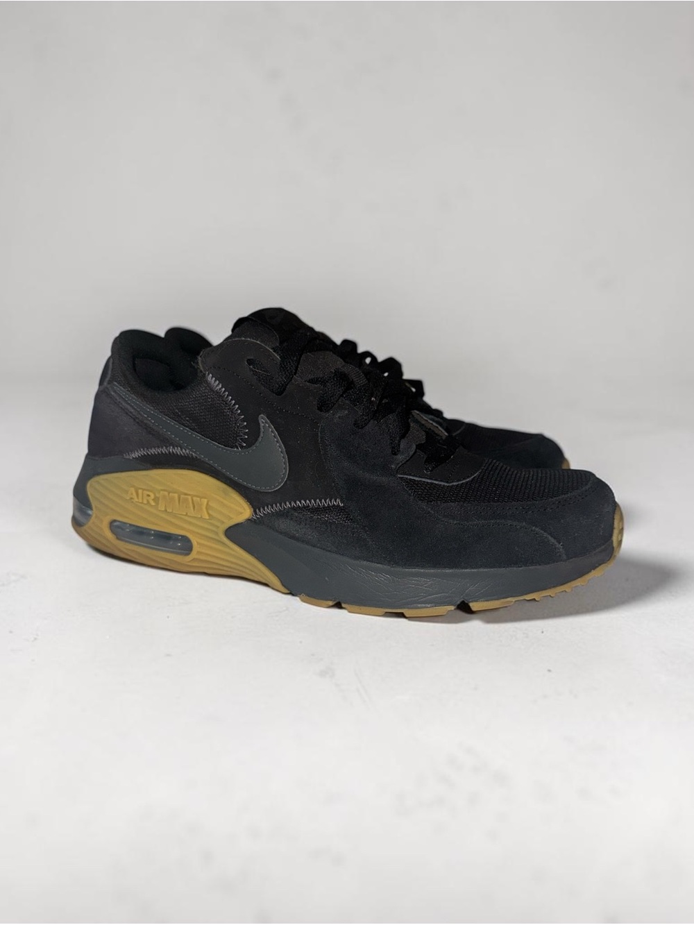 Nike Black Suede Air Max with Gum Accent